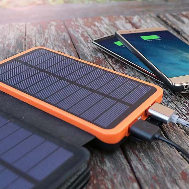 Solar Power Bank 4 Panels 3 USB Outputs – Camping, Travel
