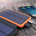 Solar Power Bank 4 Panels 3 USB Outputs – Camping, Travel