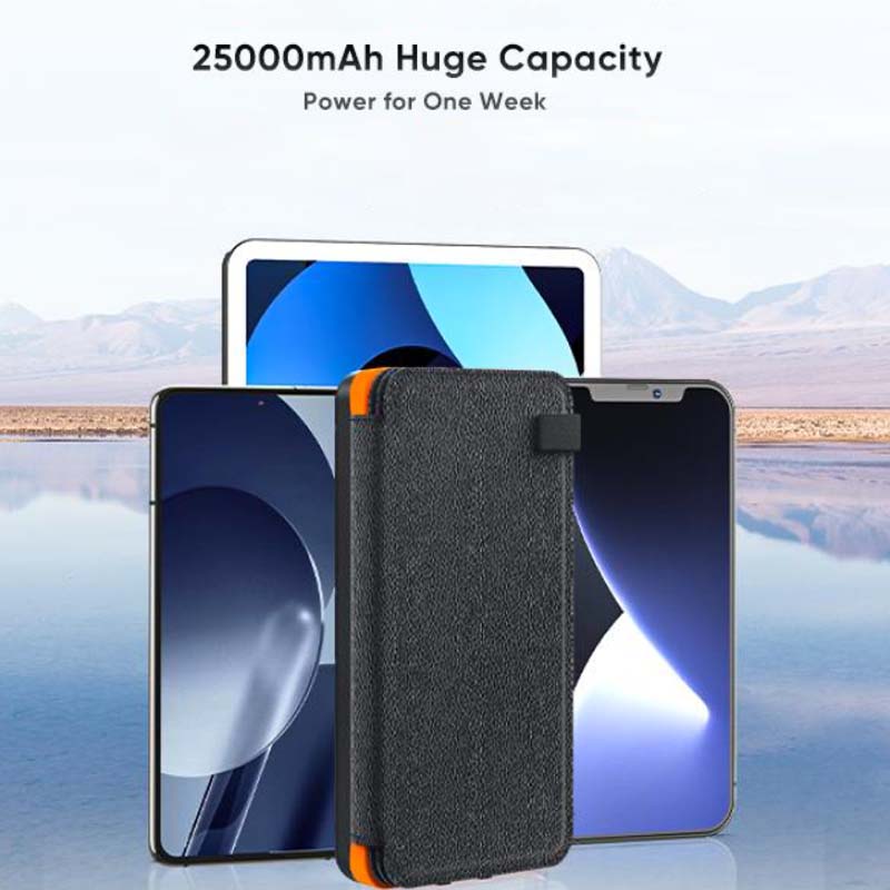 Solar Power Bank 4 Panels 3 USB Outputs – Camping, Travel